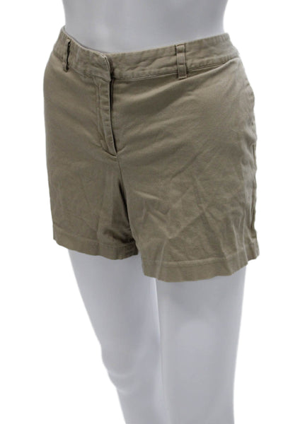 Michael Michael Kors Women Beige Cotton Chino Shorts Size 8