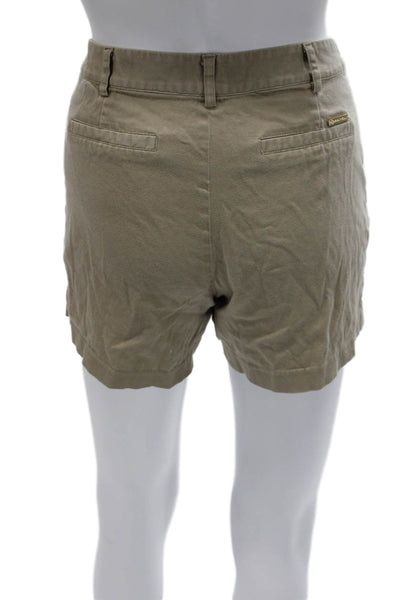 Michael Michael Kors Women Beige Cotton Chino Shorts Size 8