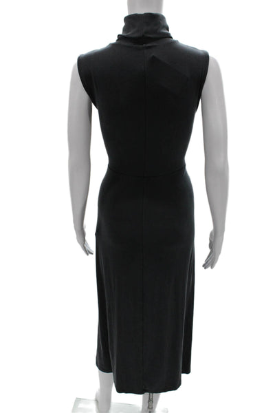 Everlane Womens Maxi Dress Gray Cowl Neck Sleeveless Polyester Size M