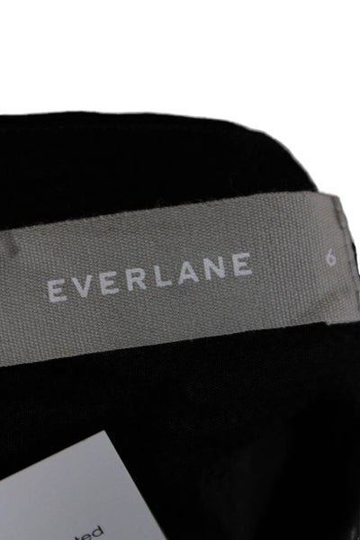 Everlane Womens Slip Dress Black Viscose Sleeveless Size 6