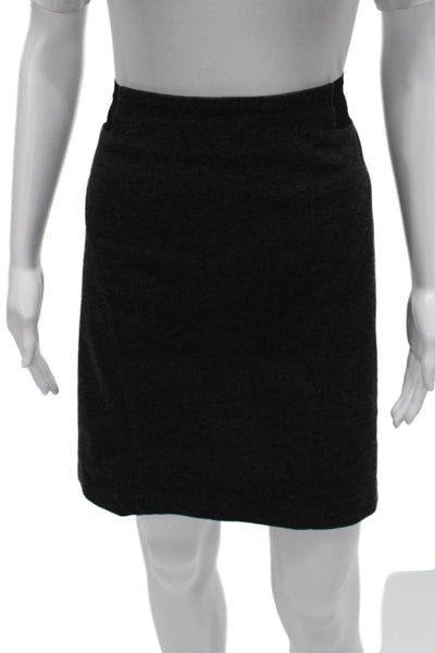 Michael Michael Kors Womens Straight Pencil Skirt Gray Knee Length Zip Size 10