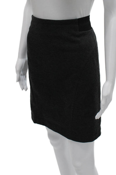 Michael Michael Kors Womens Straight Pencil Skirt Gray Knee Length Zip Size 10