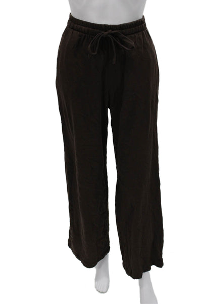 Zara Womens Brown Sweatpants Drawstring Polyester Size S