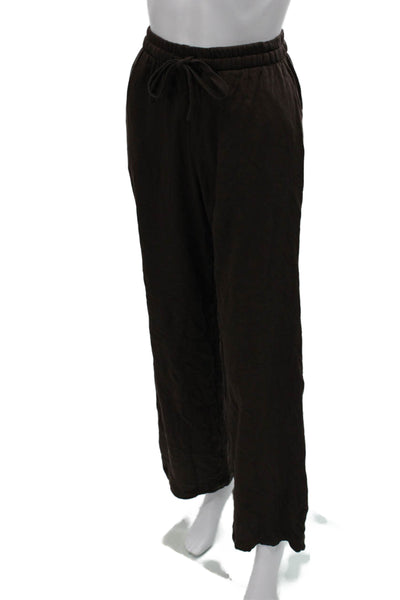 Zara Womens Brown Sweatpants Drawstring Polyester Size S