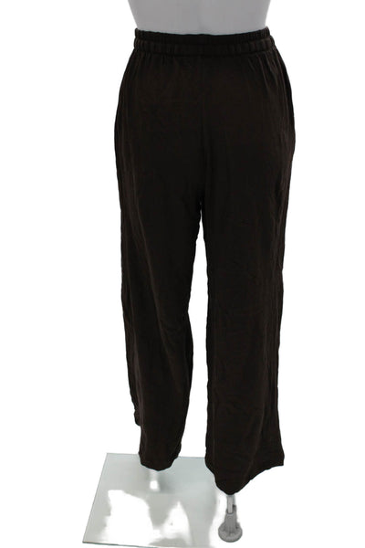 Zara Womens Brown Sweatpants Drawstring Polyester Size S