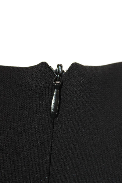 Zara Womens Black Sleeveless Bodycon Dress Neck Zip Polyester Short Size S