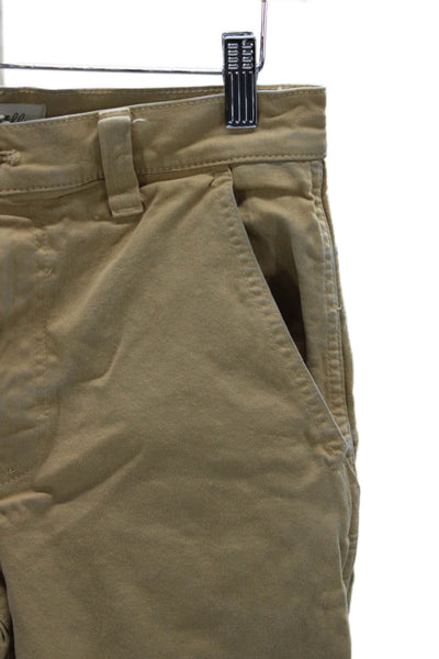 Madewell Womens Beige Chino Pants Cotton Zip Size 27