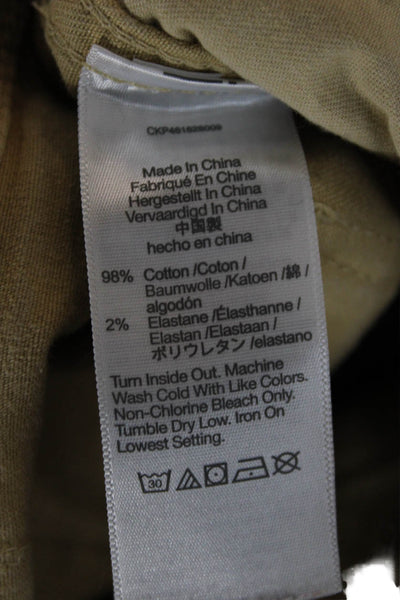 Madewell Womens Beige Chino Pants Cotton Zip Size 27