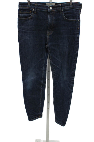 Everlane Womens High Rise Skinny Jeans Blue Cotton Blend Size 31