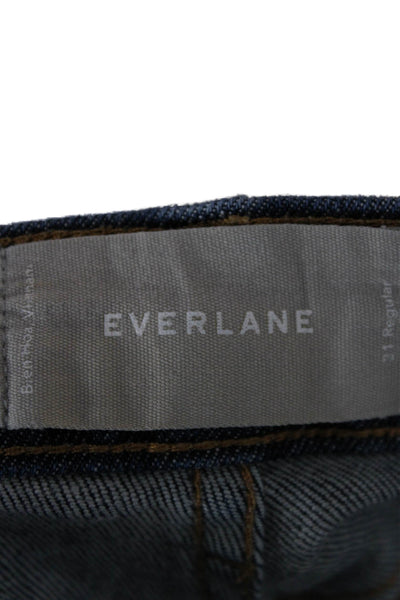 Everlane Womens High Rise Skinny Jeans Blue Cotton Blend Size 31