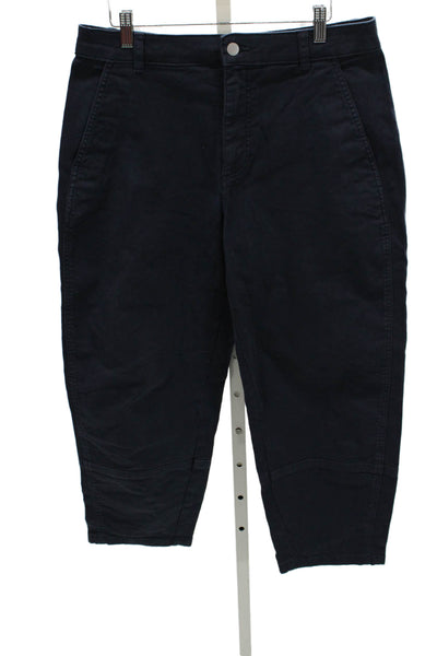 Everlane Womens Ankle Pants Blue Organic Cotton Size 12