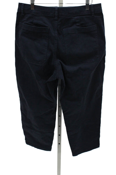 Everlane Womens Ankle Pants Blue Organic Cotton Size 12