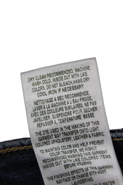 Joes Jeans Womens Skinny Jeans Blue Cotton Mid Rise Button Size 25