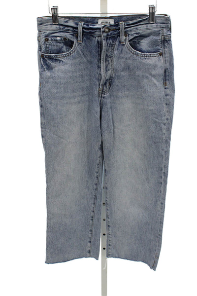 Pistola Womens Blue Straight High Rise Jeans Cotton 24 Inseam Size 28