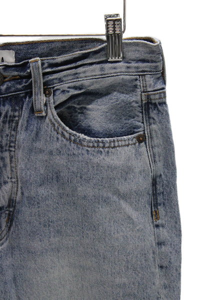 Pistola Womens Blue Straight High Rise Jeans Cotton 24 Inseam Size 28