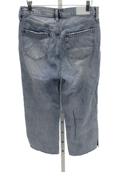 Pistola Womens Blue Straight High Rise Jeans Cotton 24 Inseam Size 28