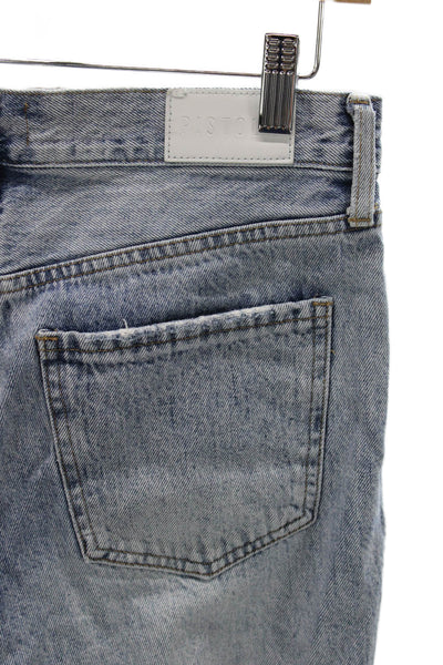 Pistola Womens Blue Straight High Rise Jeans Cotton 24 Inseam Size 28