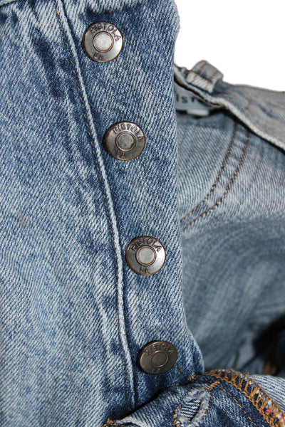 Pistola Womens Blue Straight High Rise Jeans Cotton 24 Inseam Size 28