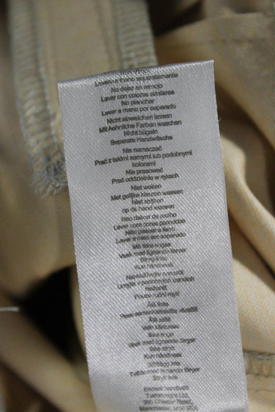 4th Reckless Womens Dress Pants Silver Polyurethane Button Size M