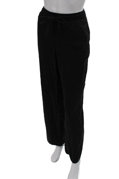 Zara Womens Black Lyocell Drawstring Sweatpants Size XS
