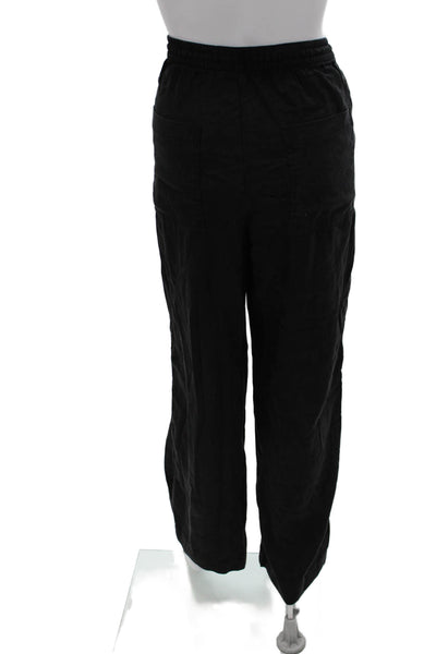 Zara Womens Black Lyocell Drawstring Sweatpants Size XS
