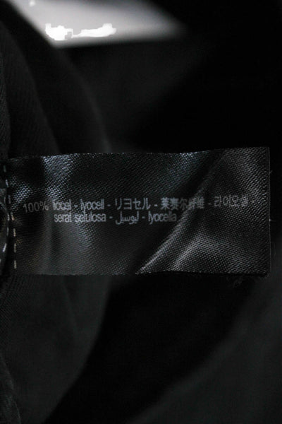 Zara Womens Black Lyocell Drawstring Sweatpants Size XS