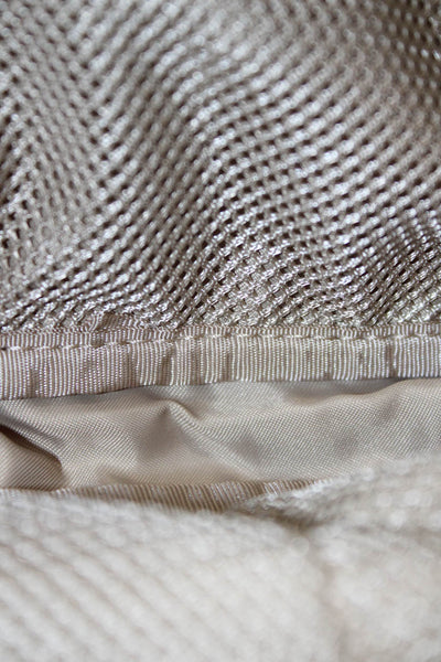 Lululemon Womens Adjustable Strap Zip Top Sherpa Belt Bag Handbag White Brown