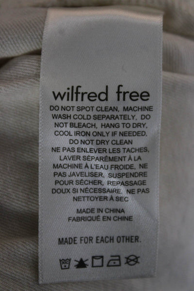 Wilfred Free Women Beige Pull On Cotton Shorts Size M