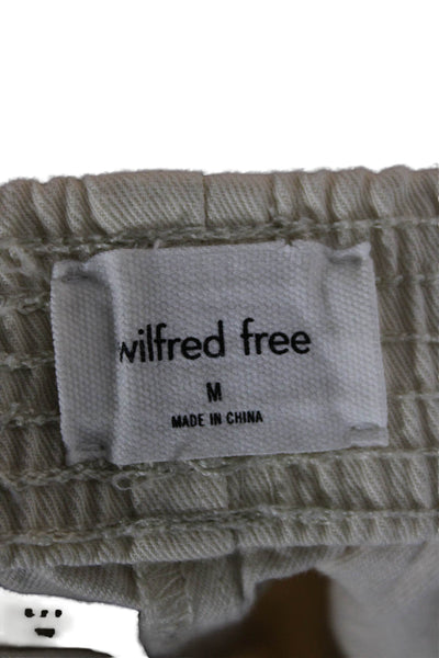 Wilfred Free Women Beige Pull On Cotton Shorts Size M