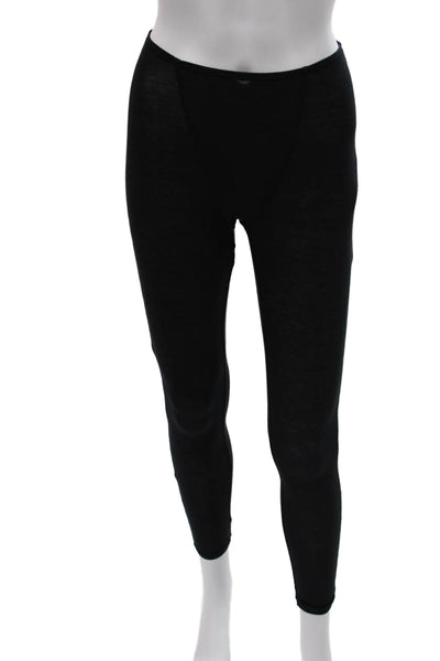 Fleur du Mal Womens Modal Black Leggings Size S