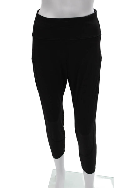 Athleta Womens Capri Leggings Black Polyester Blend Size XL