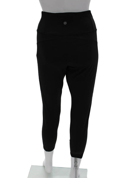 Athleta Womens Capri Leggings Black Polyester Blend Size XL