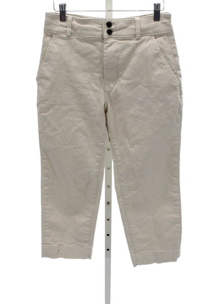 Everlane Womens Cropped Beige Pants Size 6