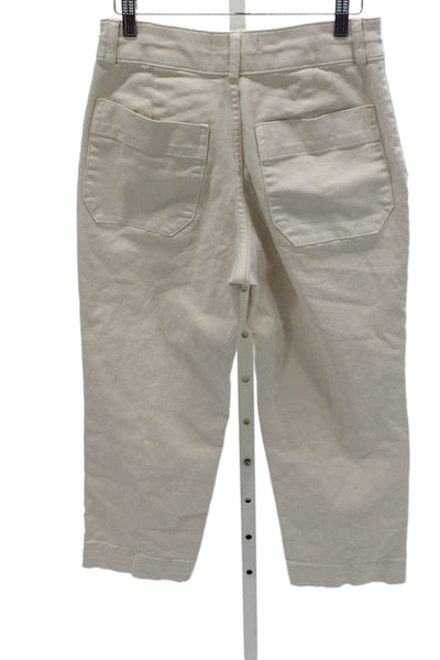 Everlane Womens Cropped Beige Pants Size 6