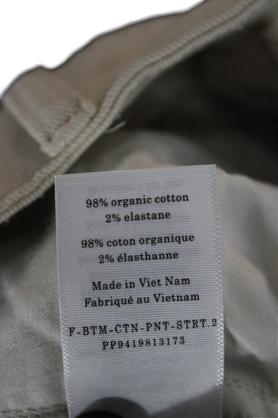 Everlane Womens Cropped Beige Pants Size 6