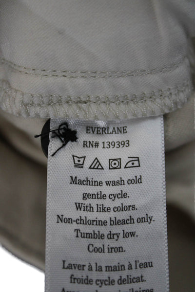 Everlane Womens Cropped Beige Pants Size 6