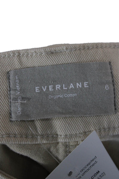 Everlane Womens Cropped Beige Pants Size 6