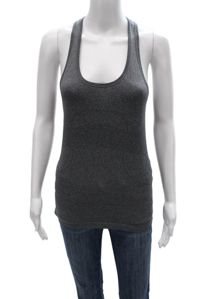Lululemon Womens Tank Gray Geometric Scoop Neck Sleeveless Size S