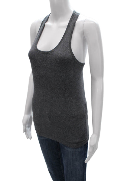 Lululemon Womens Tank Gray Geometric Scoop Neck Sleeveless Size S