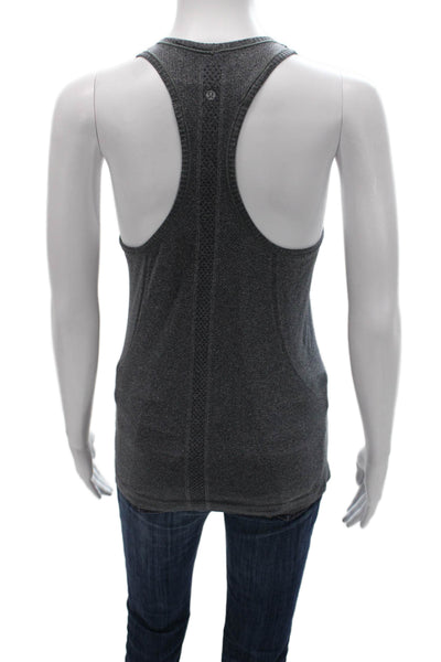 Lululemon Womens Tank Gray Geometric Scoop Neck Sleeveless Size S