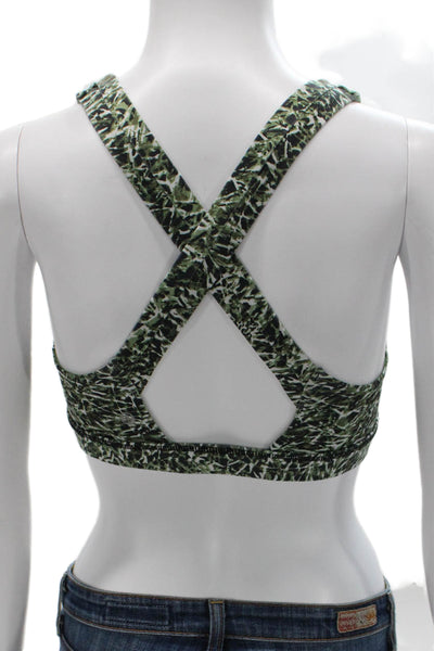 Lululemon Womens Camouflage Print Sports Bra Gray Size S