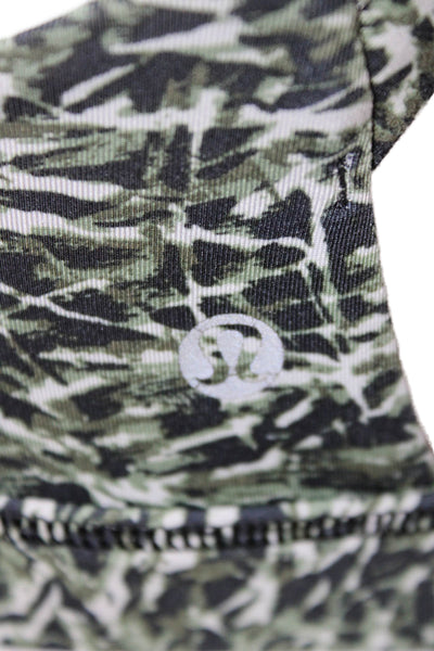 Lululemon Womens Camouflage Print Sports Bra Gray Size S