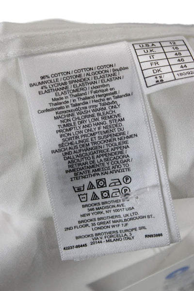 Brooks Brothers Red Fleece Childrens Boys Dress Shirt White Cotton Size 12