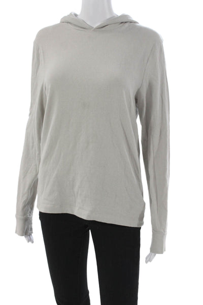 Standard James Perse Womens Pullover Hoodie Gray Long Sleeve Size 0