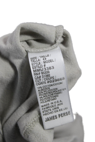 Standard James Perse Womens Pullover Hoodie Gray Long Sleeve Size 0