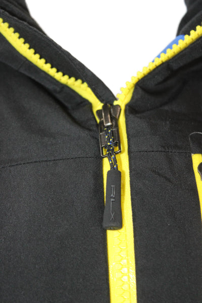 RLX Ralph Lauren Unisex Black Ski Jacket Polyester Blend Zip Long Sleeve Size S
