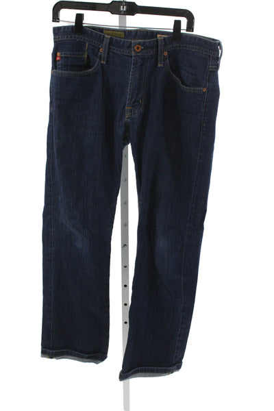 AG Adriano Goldschmied Mens Straight Blue Cotton Jeans Size 32