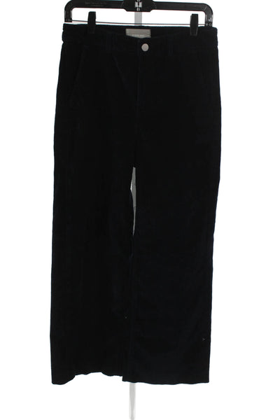 Everlane Womens Blue Cotton Solid Zip Pants Size 6
