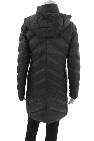Michael Michael Kors Women Puffer Jacket Black Nylon Zip Size M