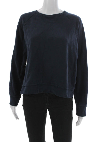 Everlane Womens Pullover Sweatshirt Blue Cotton Crew Neck Long Sleeve Size XL